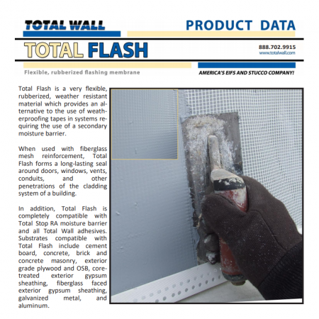 Total Flash-Flexible, rubberized, weather resistant material