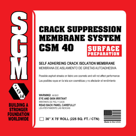 SGM (CSM 40) Crack Suppression Membrane System