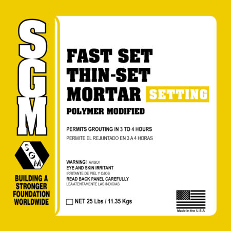 SGM Fast Set Thin-Set Mortar (Polymer Modified)