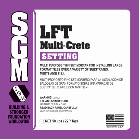 GMT Large Format Tiles (LFT) Multi-Crete Mortar