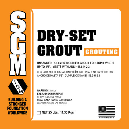SGM Dry-Set Grout